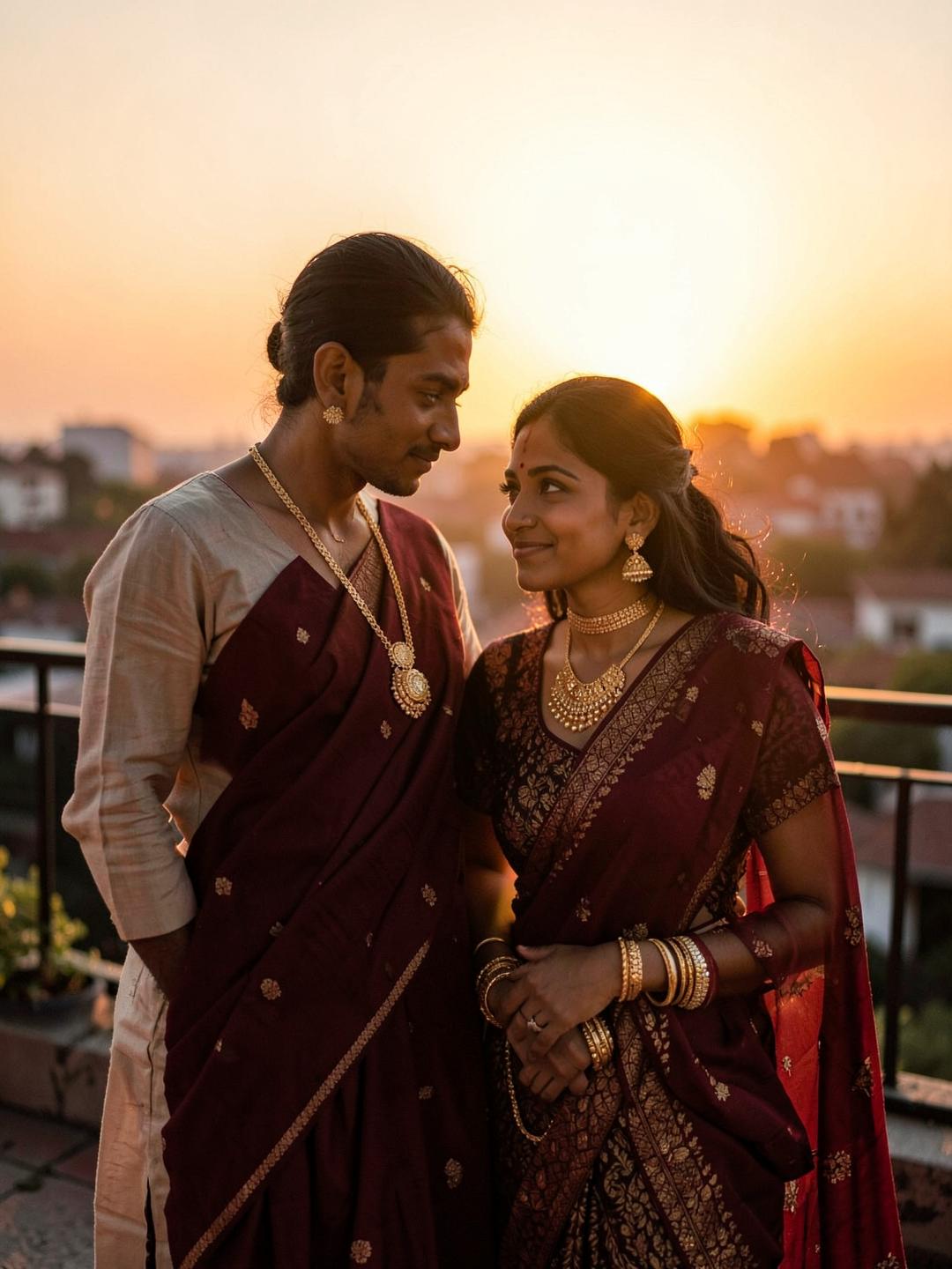 A quiet sunset moment together